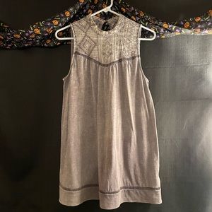 Knox Rose light purple dress tank top with beautiful embroidery